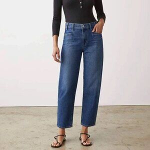 AYR Women’s The Beat Barrel Leg Crop Jeans Size 28 High Rise